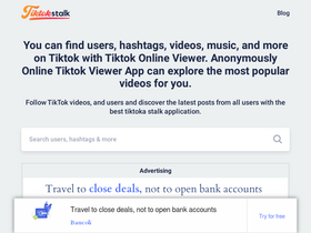 'tiktokstalk.com' screenshot