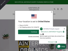 ainterol.eu homepage screenshot