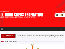 'aicf.in' screenshot