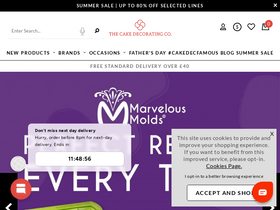 'thecakedecoratingcompany.co.uk' screenshot