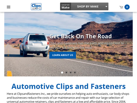 'clipsandfasteners.com' screenshot