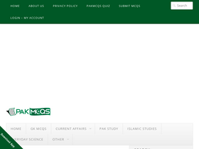 'pakmcqs.com' screenshot