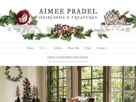aimeepradel.com homepage screenshot