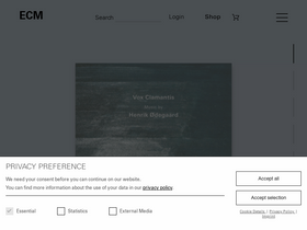 'ecmrecords.com' screenshot