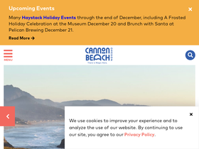 'cannonbeach.org' screenshot