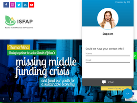 'isfap.org.za' screenshot