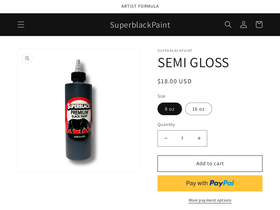 superblackpaint.com homepage screenshot