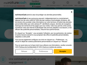 'mavoiturecash.fr' screenshot