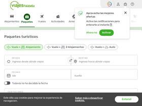 'viajesfalabella.cl' screenshot