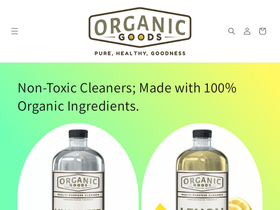 organicgoods.com homepage screenshot