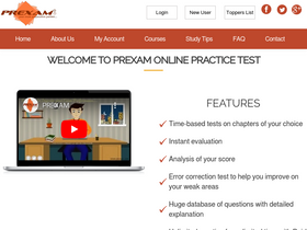 'prexam.com' screenshot