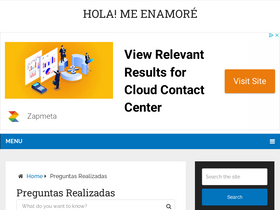 'holameenamore.com' screenshot