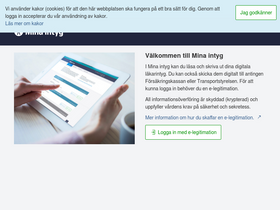 'minaintyg.se' screenshot