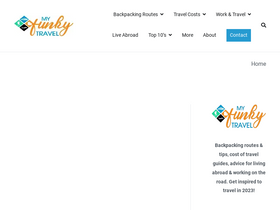 'myfunkytravel.com' screenshot