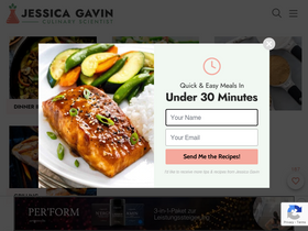 'jessicagavin.com' screenshot