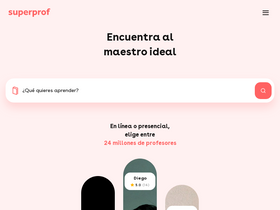 'superprof.mx' screenshot