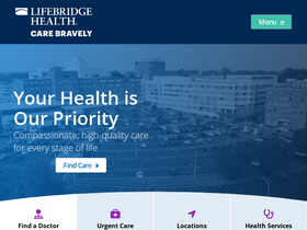 'lifebridgehealth.org' screenshot