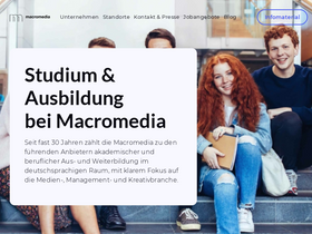 'macromedia.de' screenshot