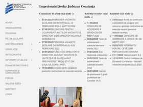 'isjcta.ro' screenshot