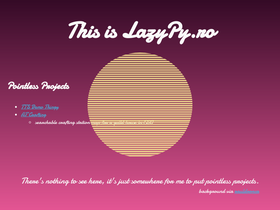 'lazypy.ro' screenshot