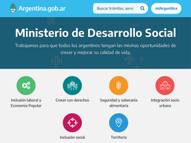 'desarrollosocial.gob.ar' screenshot