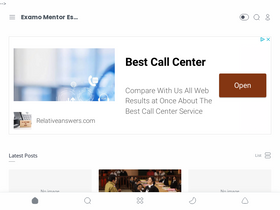 'examomentor.in' screenshot