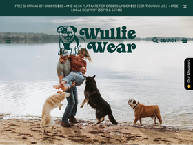 Wullie Wear homepage screenshot