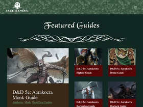 'sagegamers.com' screenshot