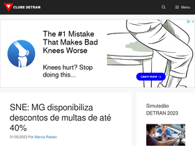 'clubedetran.com.br' screenshot