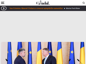 'gandul.ro' screenshot