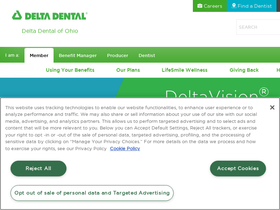 'deltadentaloh.com' screenshot