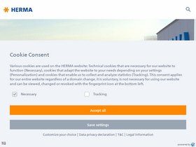 'herma.de' screenshot