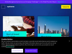 'syniverse.com' screenshot