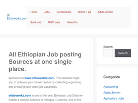 'ethioworks.com' screenshot