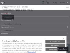 'toyota.se' screenshot