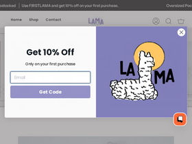lamastore.in homepage screenshot