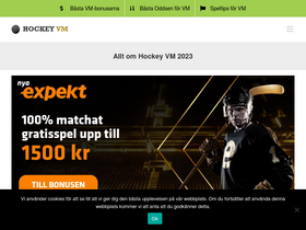 'vmhockey.se' screenshot