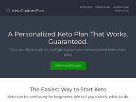'ketocustomplan.com' screenshot