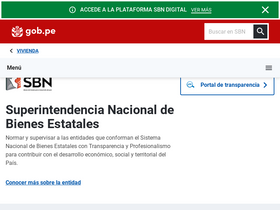 'sbn.gob.pe' screenshot