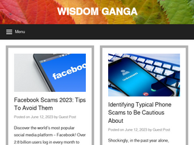 'wisdomganga.com' screenshot