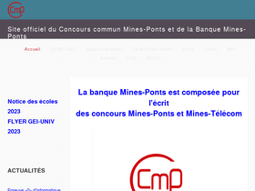 'concoursminesponts.fr' screenshot