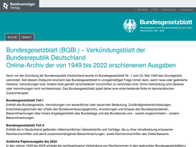 'bgbl.de' screenshot