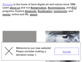 'rhizome.org' screenshot