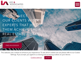 'lee-associates.com' screenshot