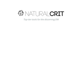 'naturalcrit.com' screenshot