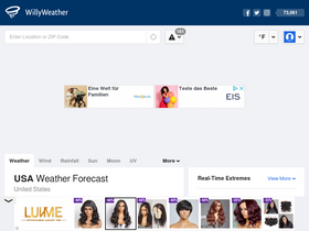 'willyweather.com' screenshot