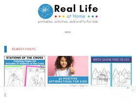 'reallifeathome.com' screenshot