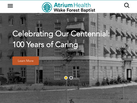 'wakehealth.edu' screenshot