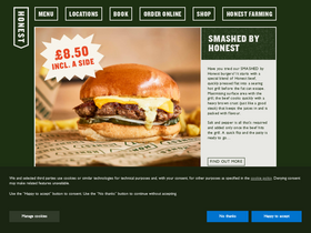 'honestburgers.co.uk' screenshot