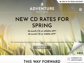 'adventurecu.org' screenshot